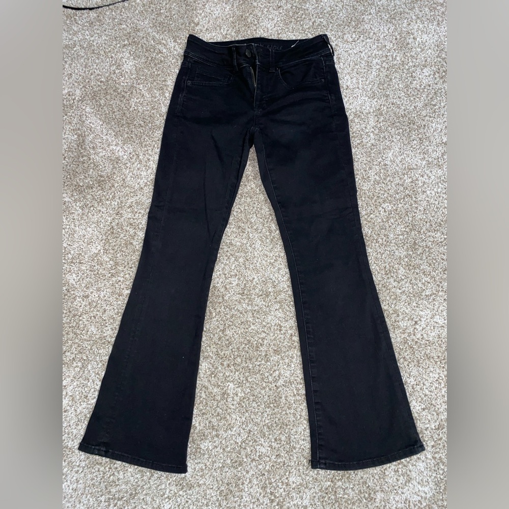 American Eagle, size 2 short flare jeans! Worn once!